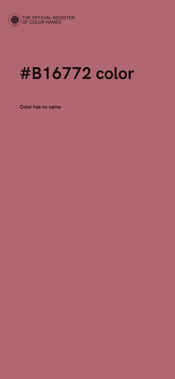 #B16772 color image