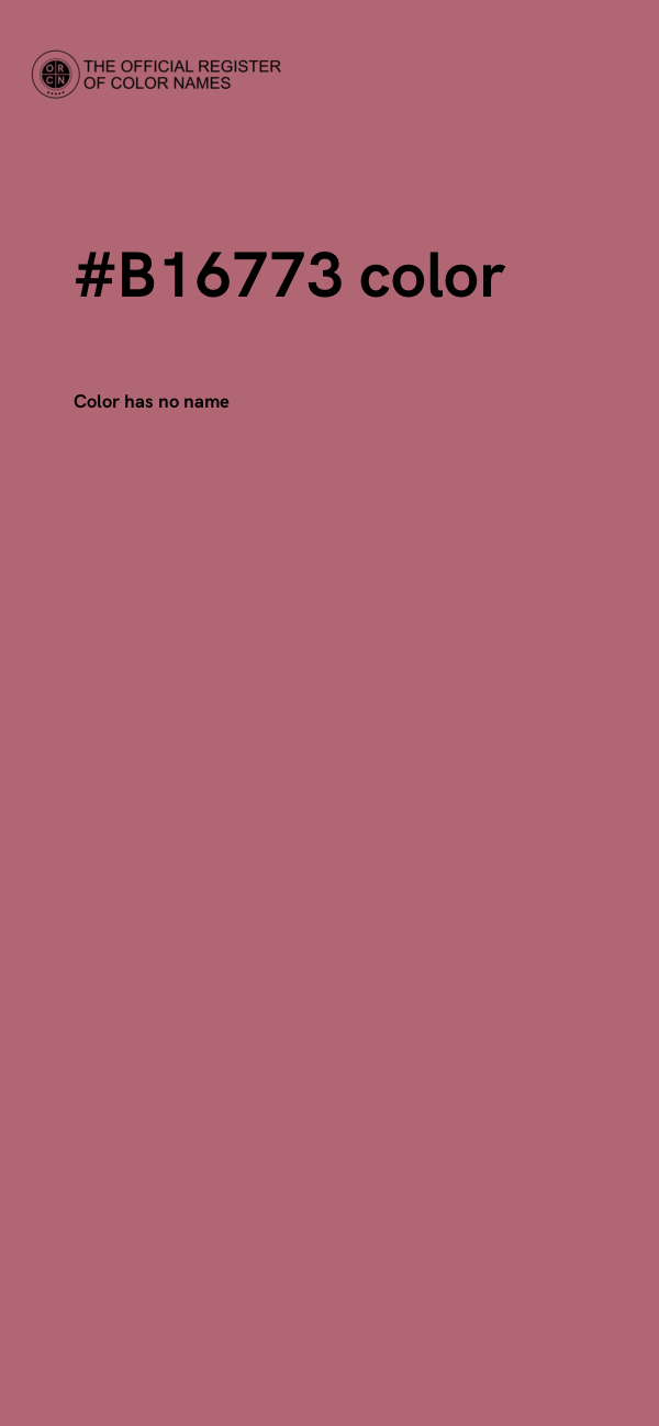 #B16773 color image