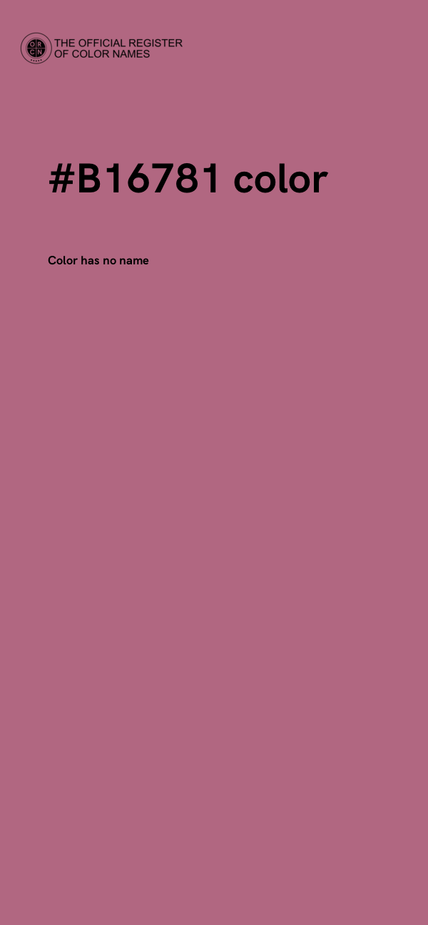 #B16781 color image