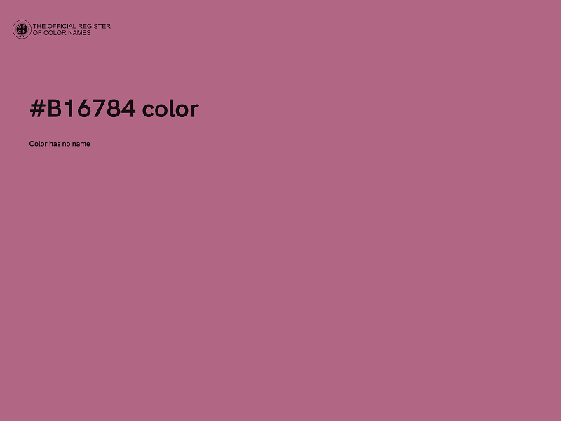 #B16784 color image
