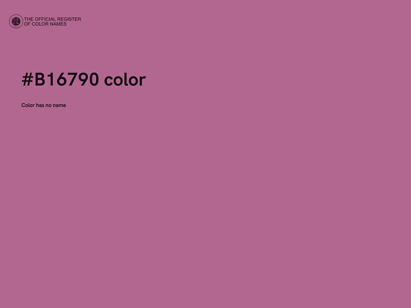 #B16790 color image