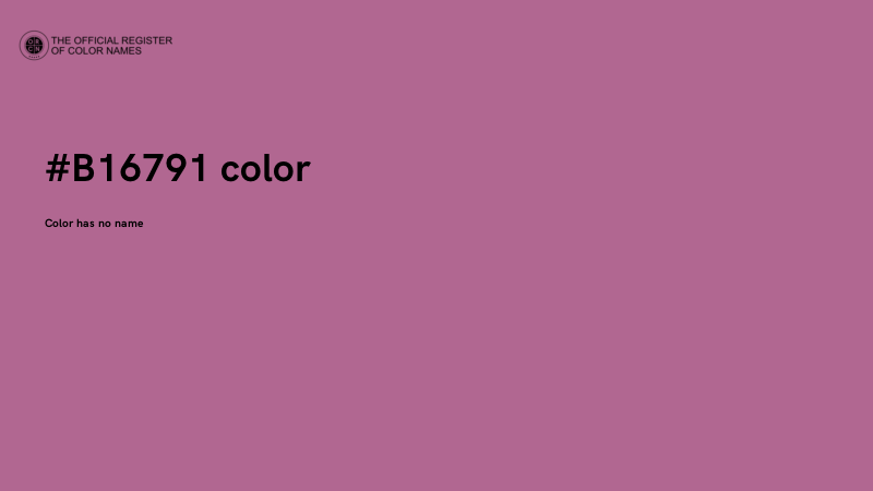 #B16791 color image