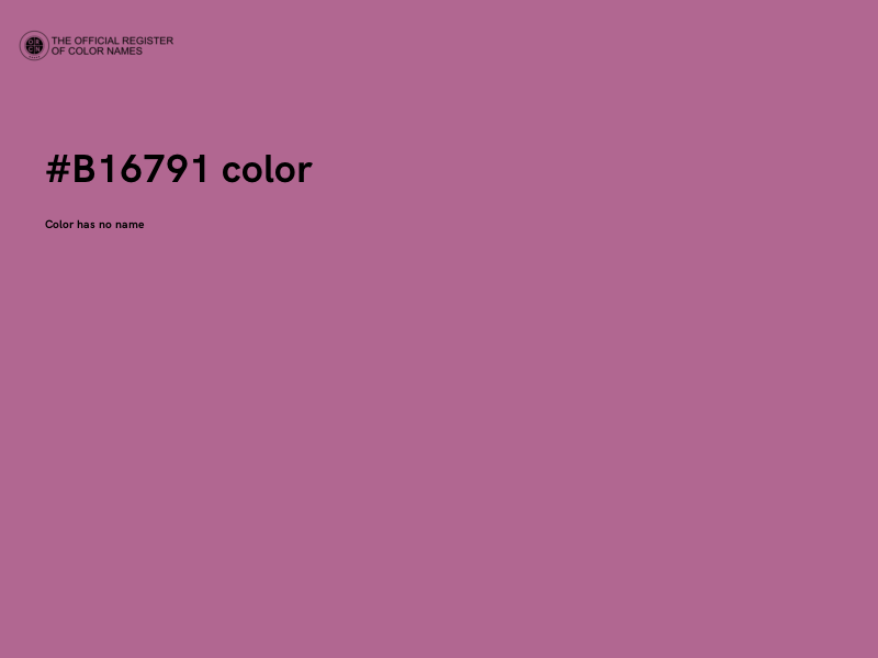 #B16791 color image
