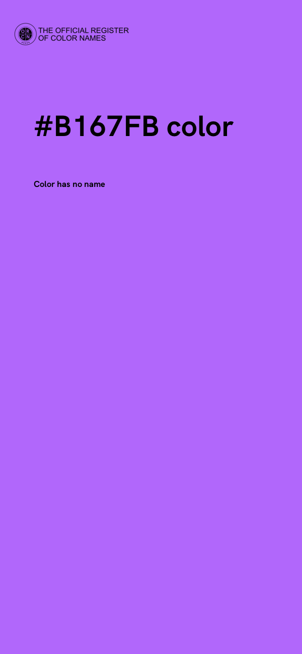 #B167FB color image