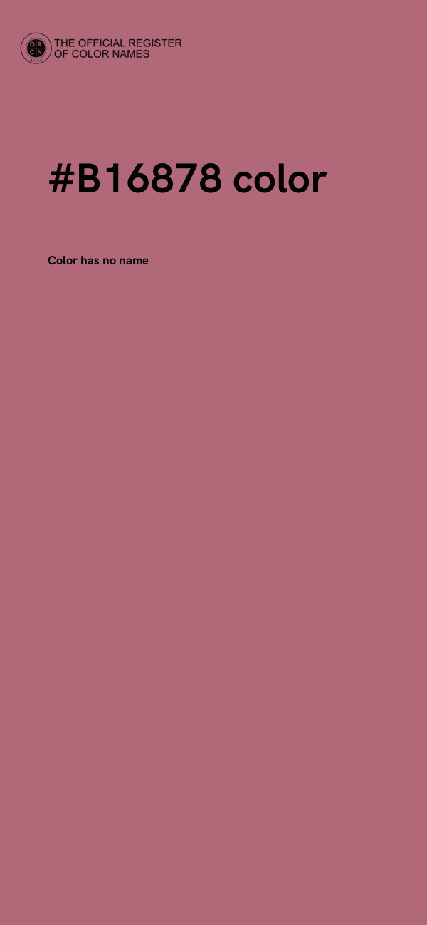 #B16878 color image