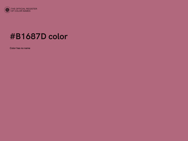 #B1687D color image