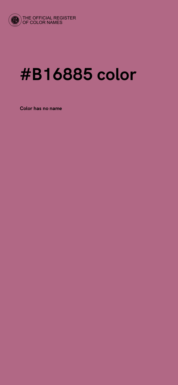 #B16885 color image