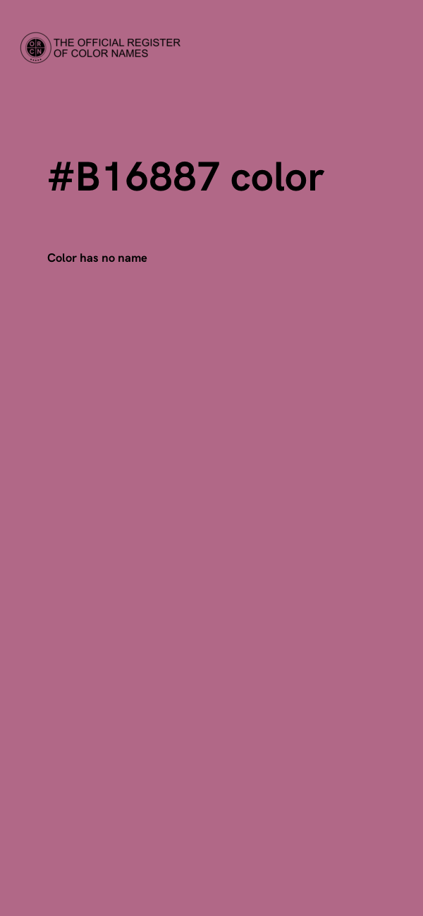 #B16887 color image