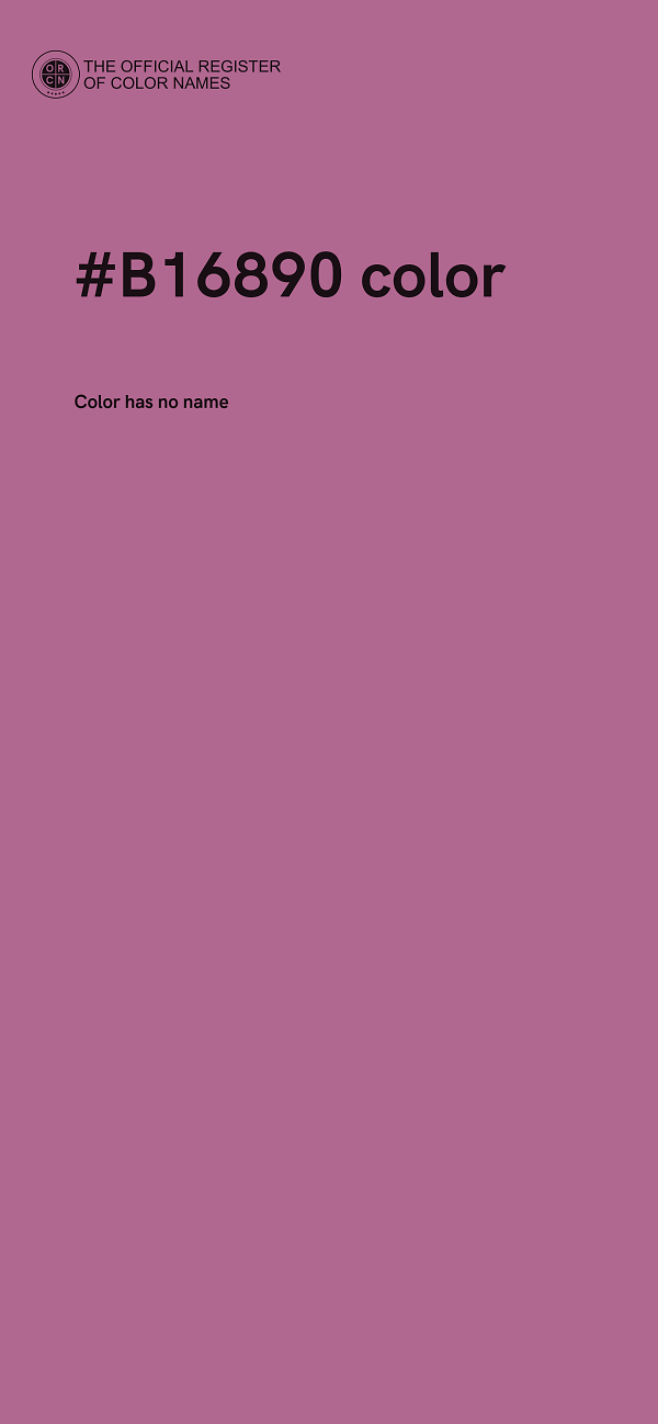 #B16890 color image