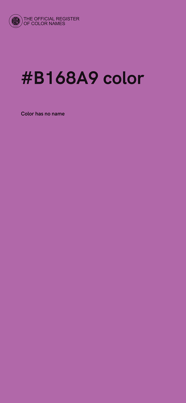 #B168A9 color image
