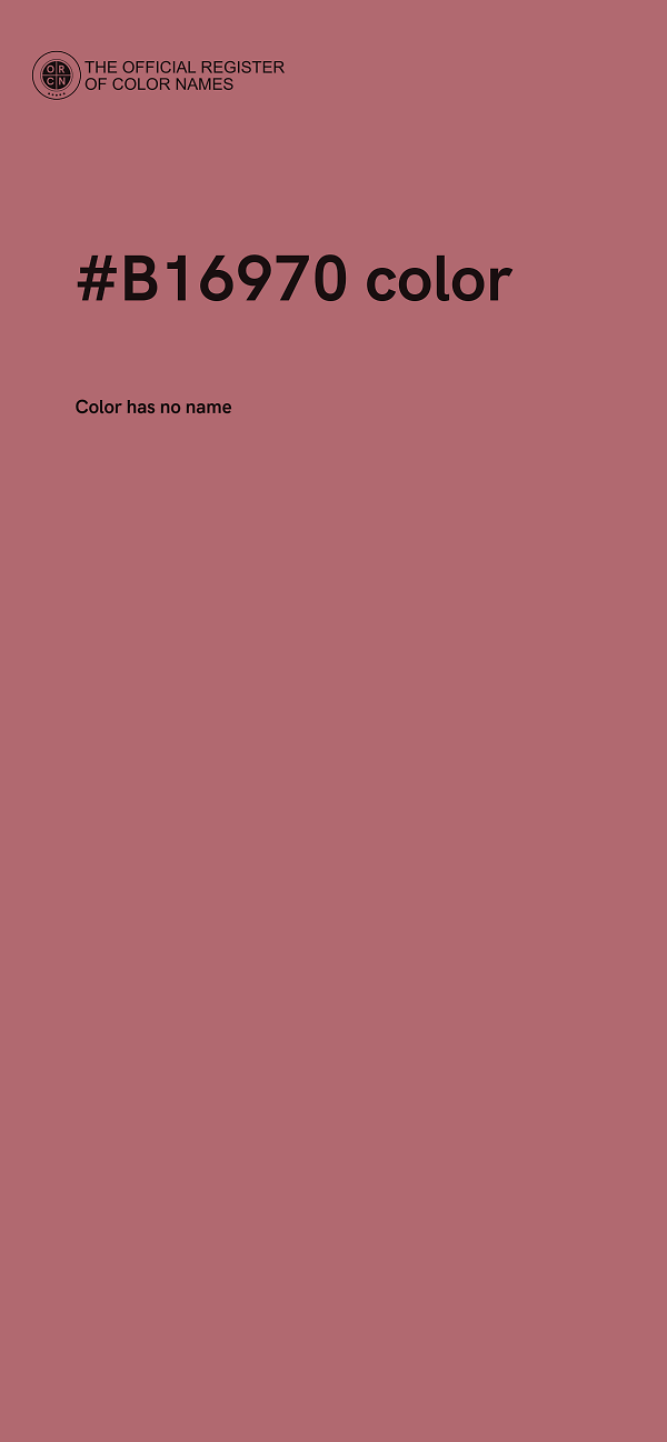 #B16970 color image