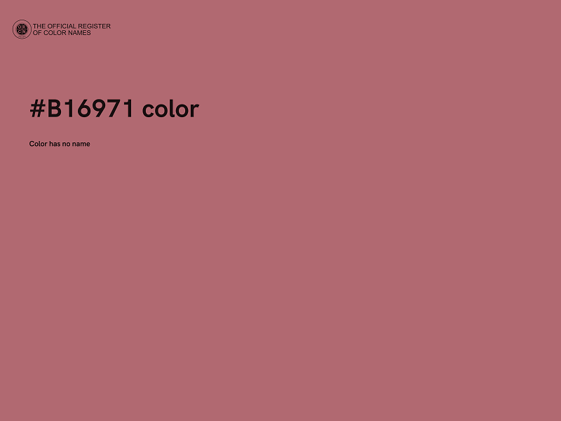 #B16971 color image