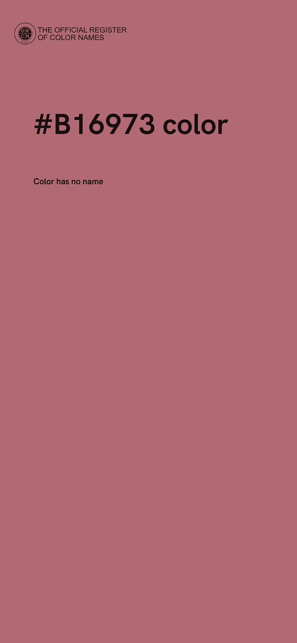 #B16973 color image