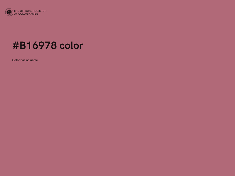 #B16978 color image