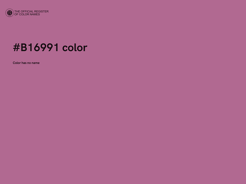 #B16991 color image