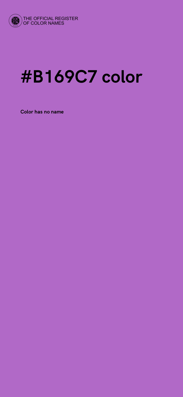 #B169C7 color image