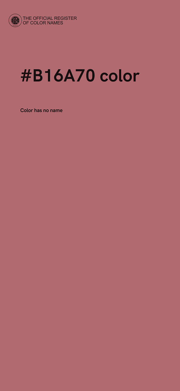 #B16A70 color image
