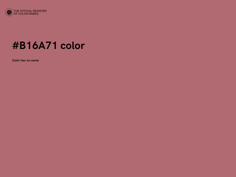 #B16A71 color image