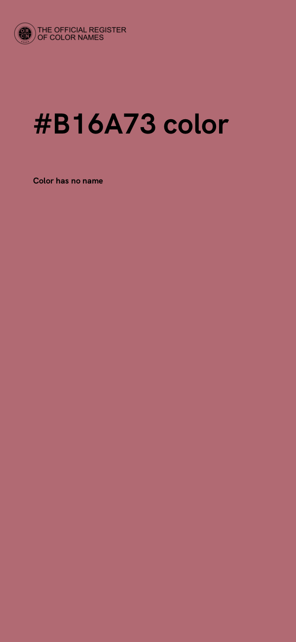 #B16A73 color image