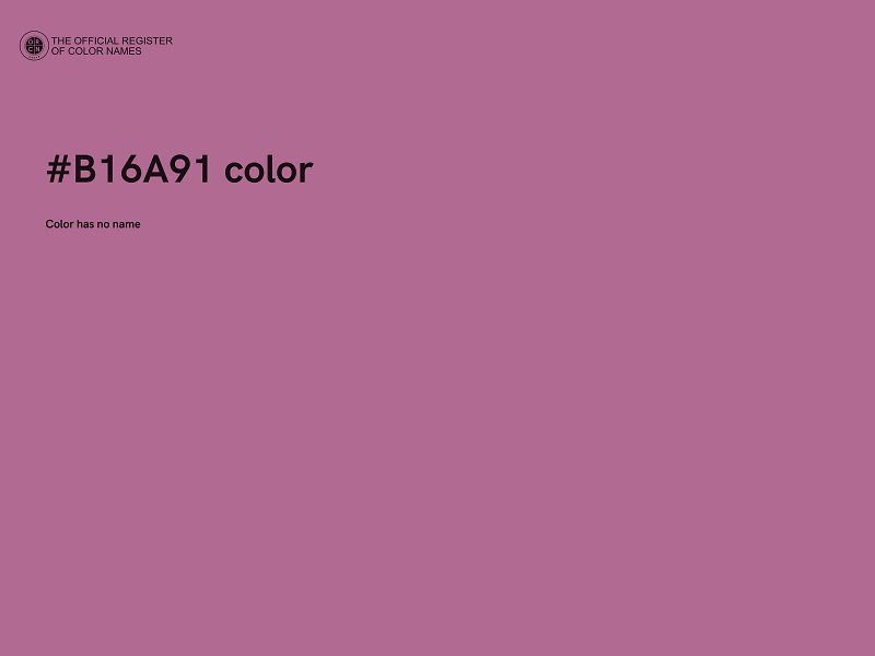 #B16A91 color image