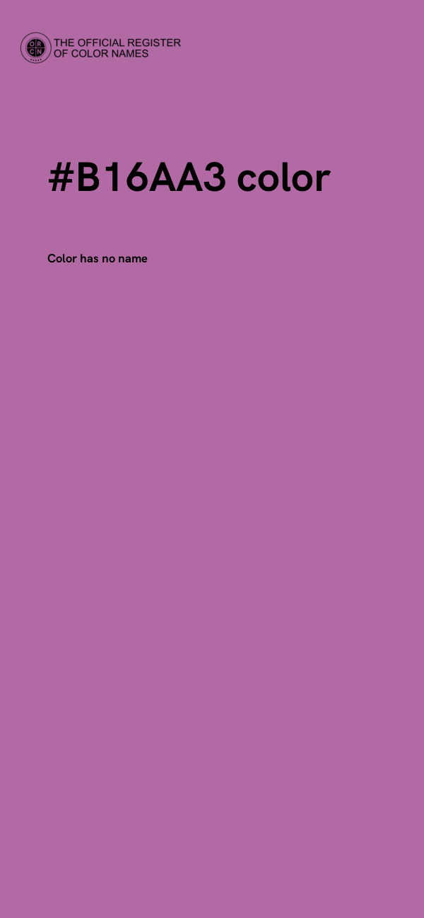 #B16AA3 color image