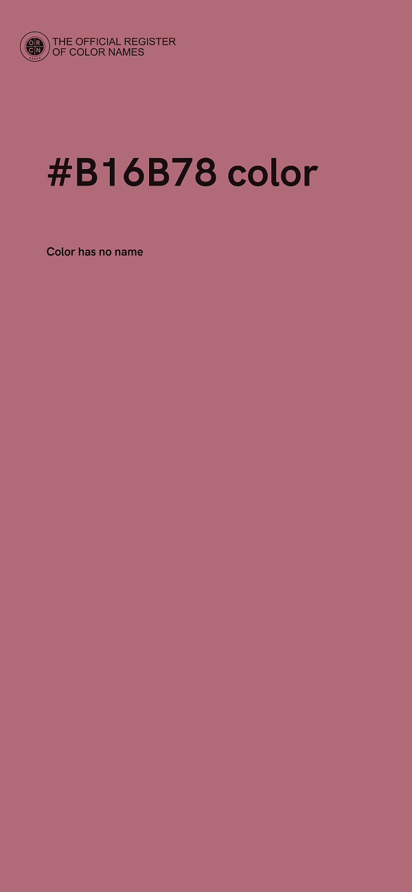#B16B78 color image