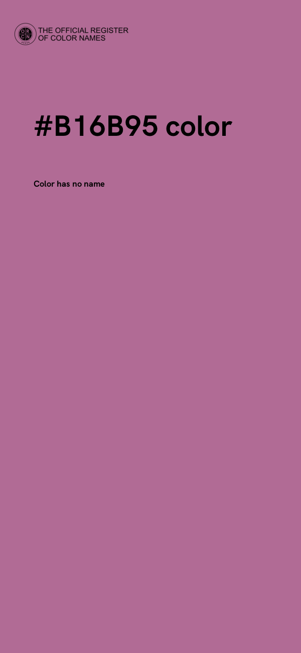 #B16B95 color image
