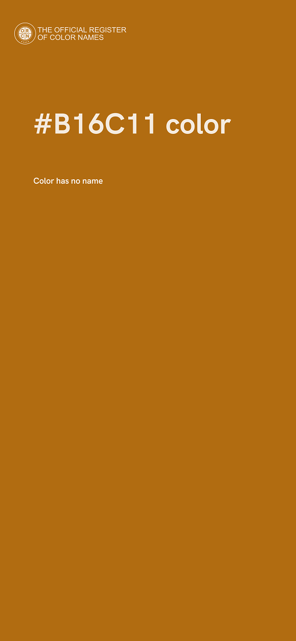 #B16C11 color image