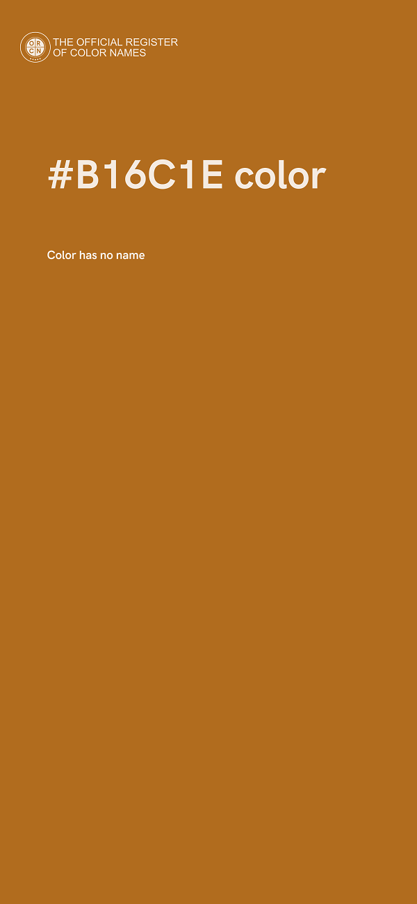 #B16C1E color image