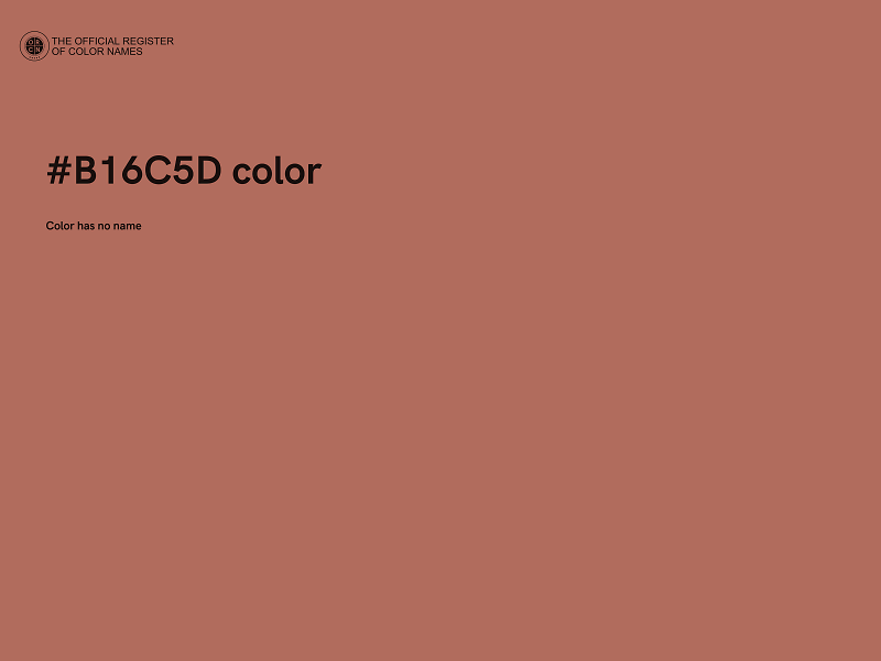 #B16C5D color image