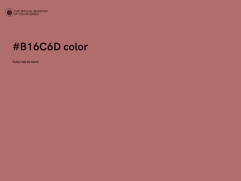 #B16C6D color image