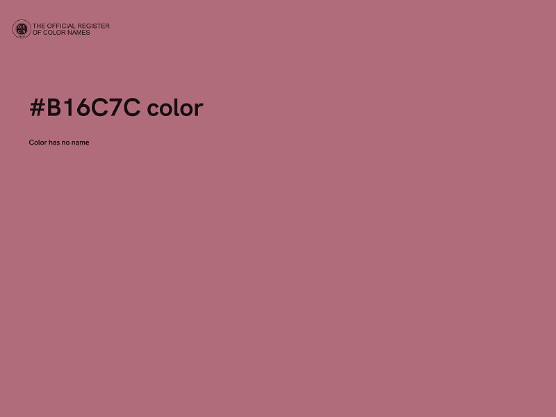 #B16C7C color image