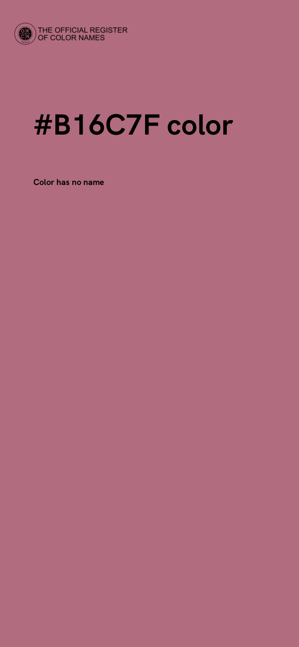 #B16C7F color image