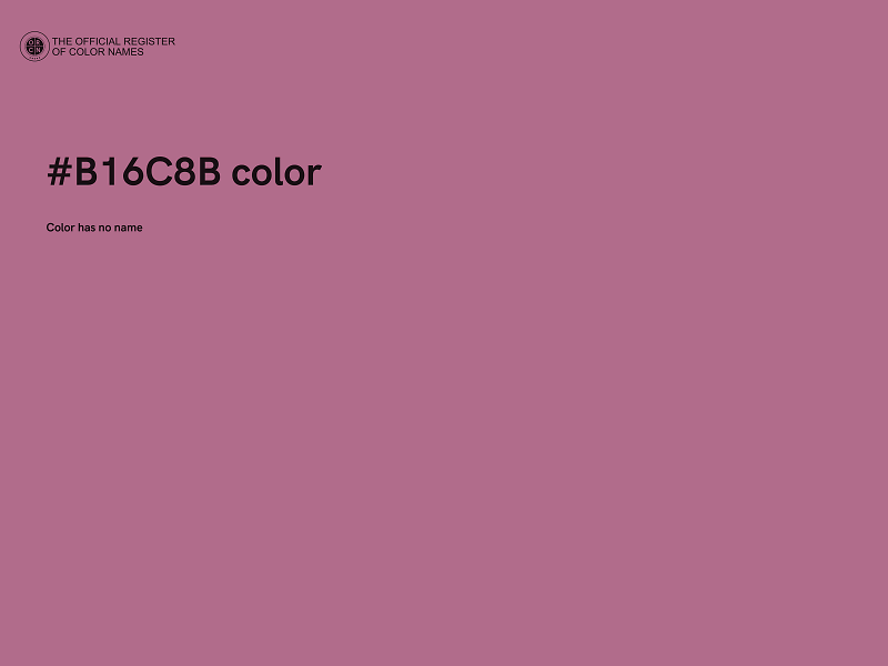 #B16C8B color image