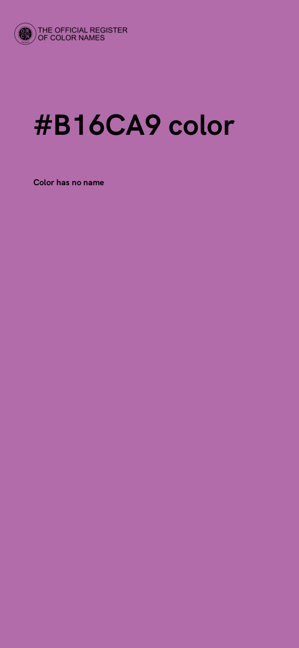 #B16CA9 color image