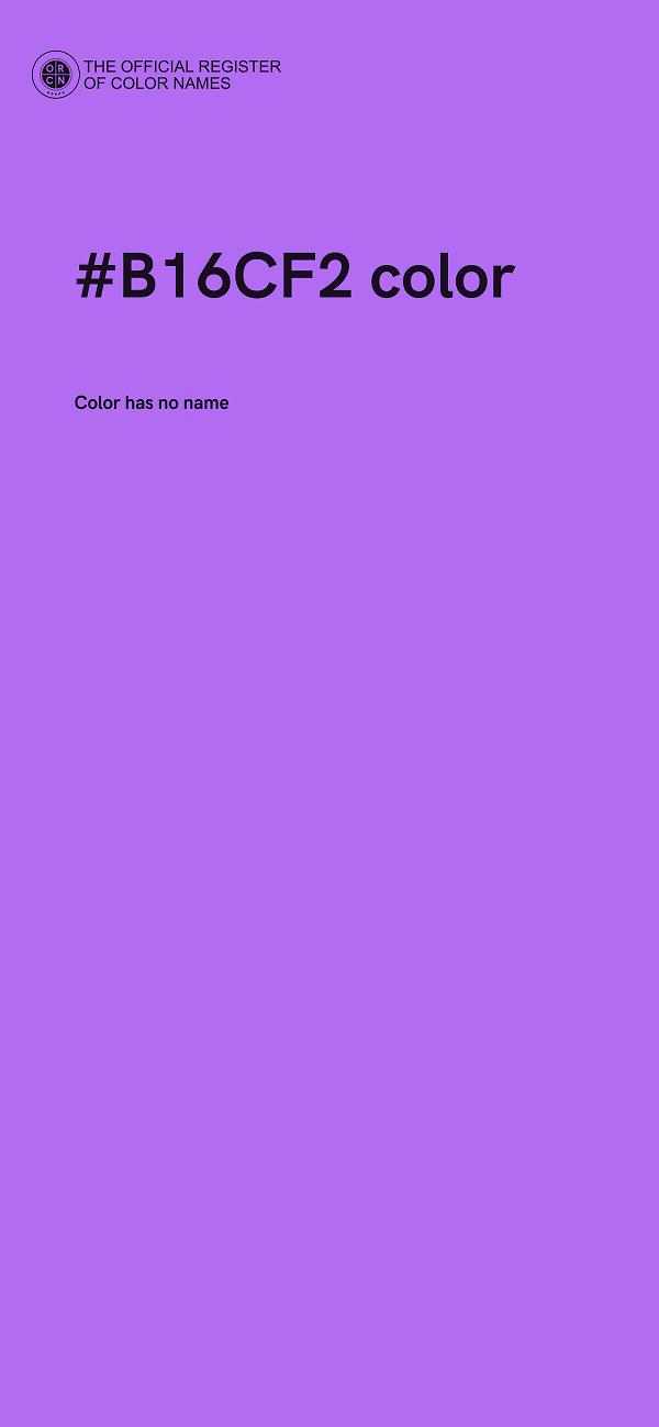 #B16CF2 color image