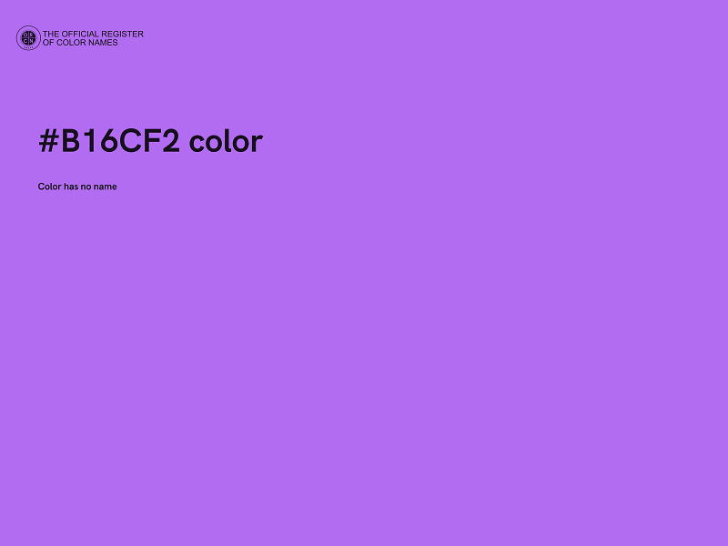 #B16CF2 color image