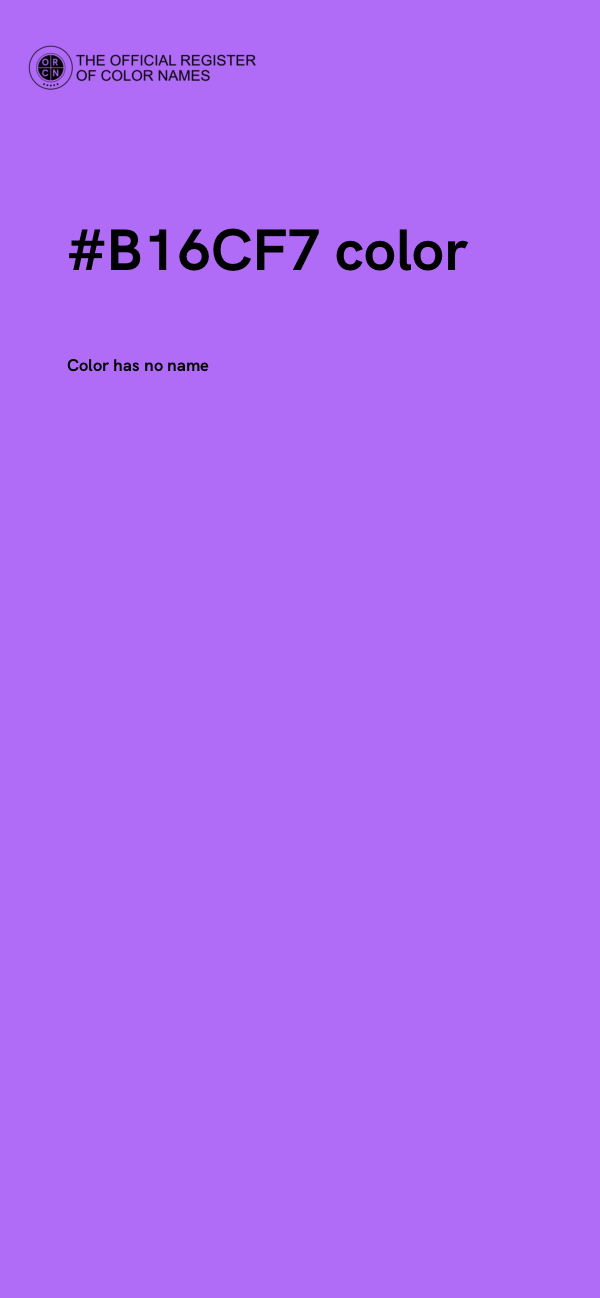 #B16CF7 color image