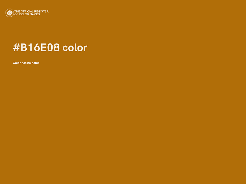 #B16E08 color image