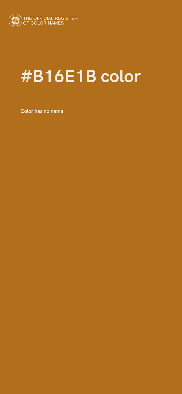 #B16E1B color image