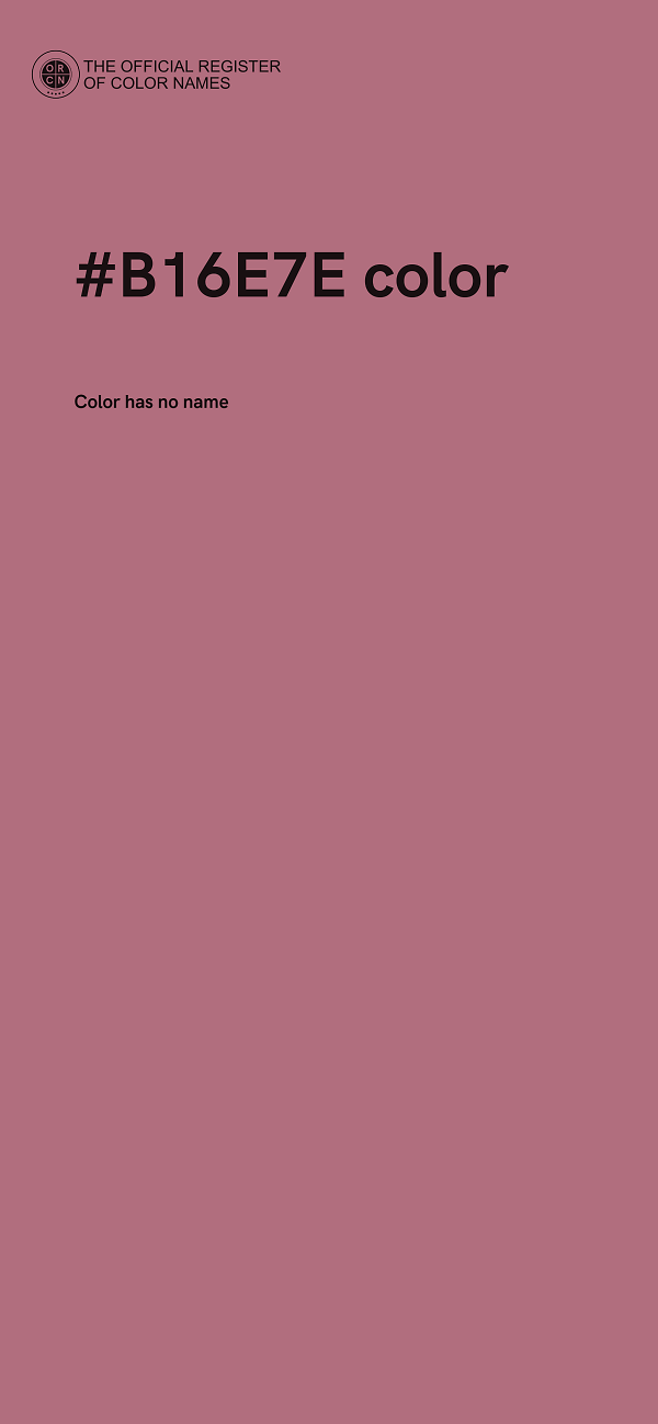 #B16E7E color image
