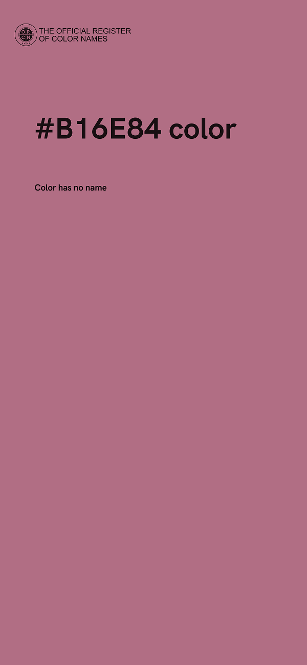 #B16E84 color image