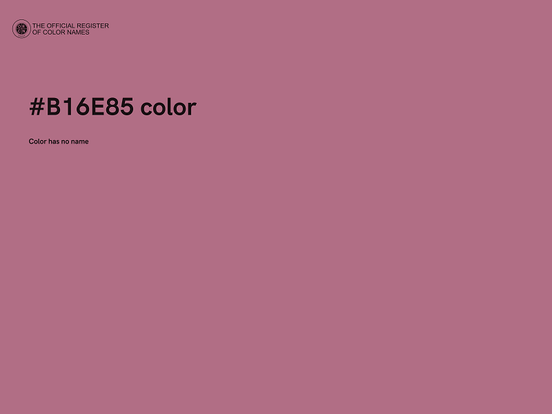 #B16E85 color image