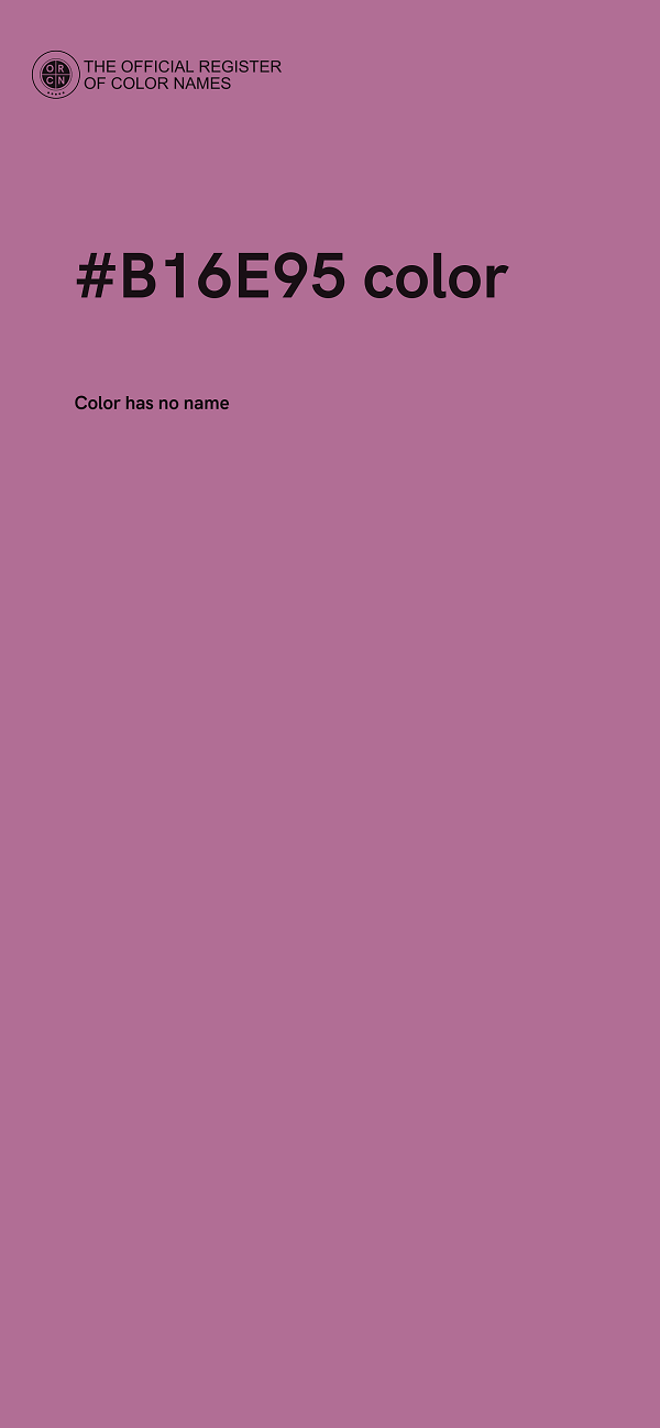 #B16E95 color image