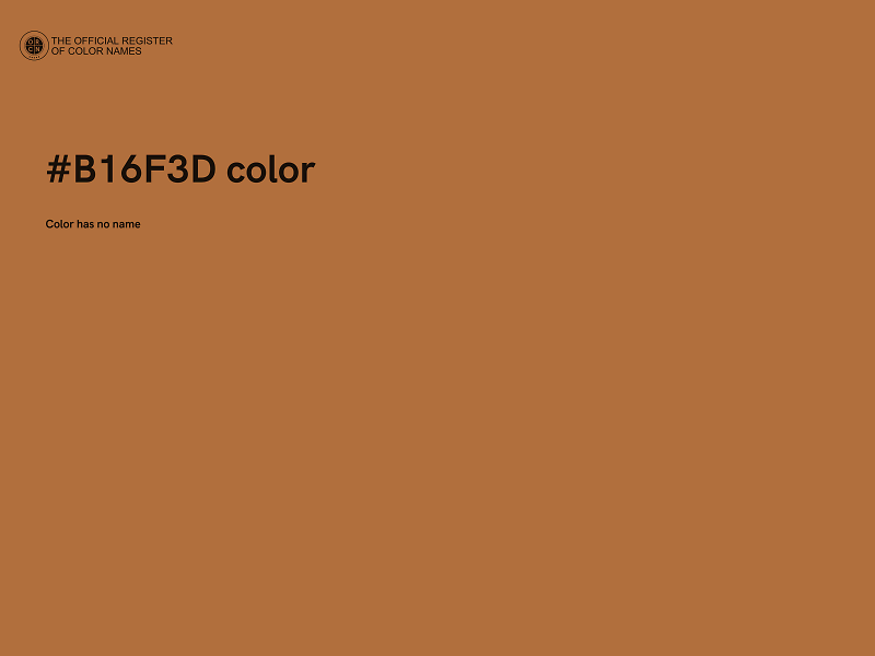 #B16F3D color image