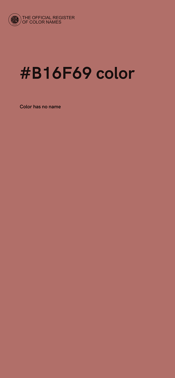 #B16F69 color image
