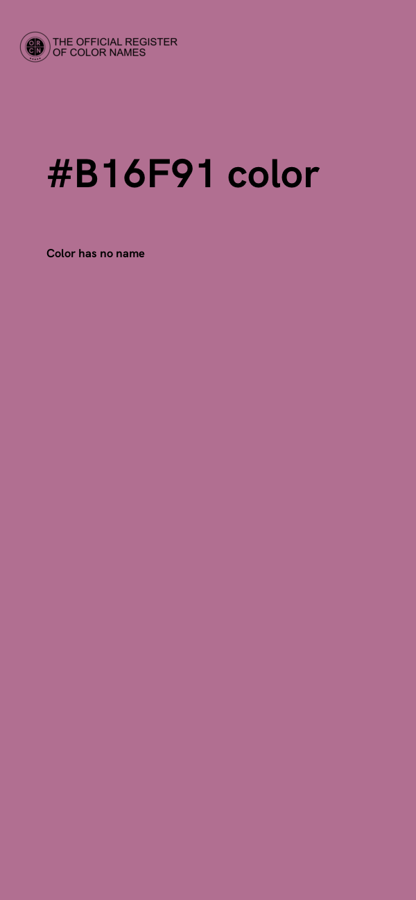 #B16F91 color image