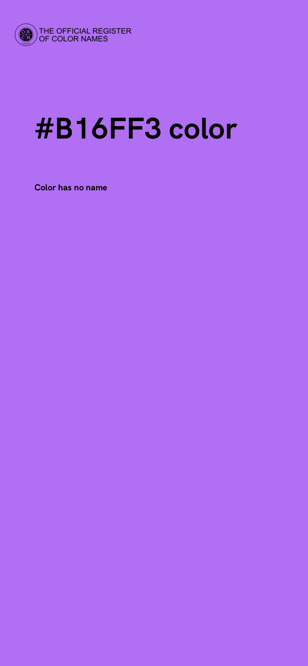 #B16FF3 color image