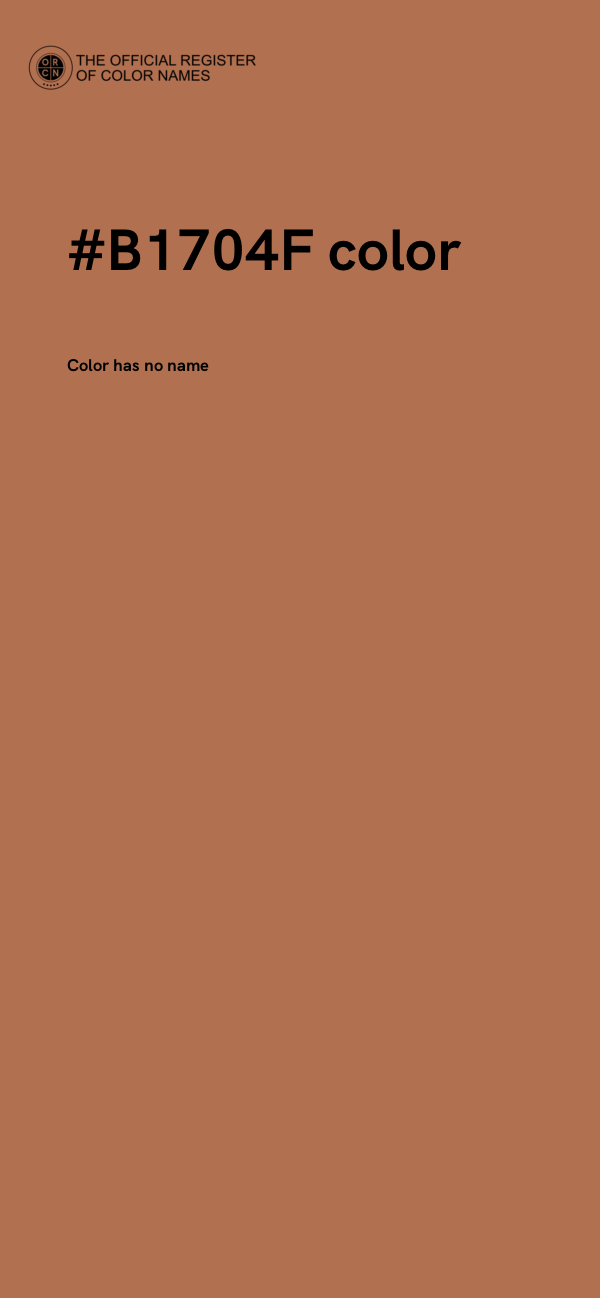 #B1704F color image