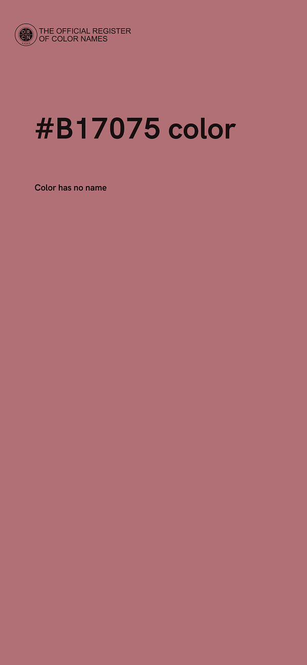 #B17075 color image